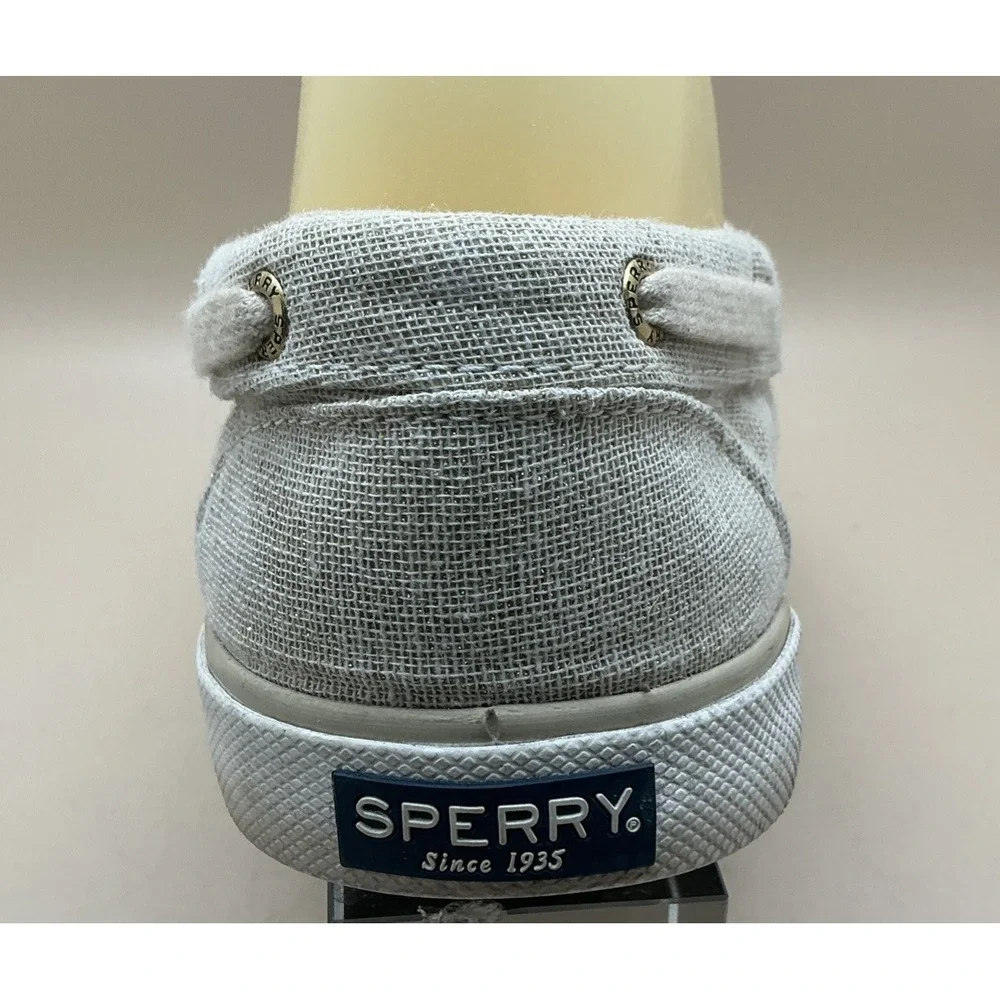 Sperry Women's Pier Boat Sparkle Canvas Boat Shoes‎ Sz 9.5 Gold Glitter STS84465